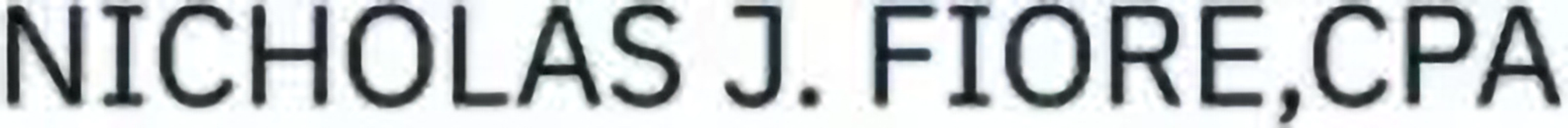 Nicholas J. Fiore, CPA Logo