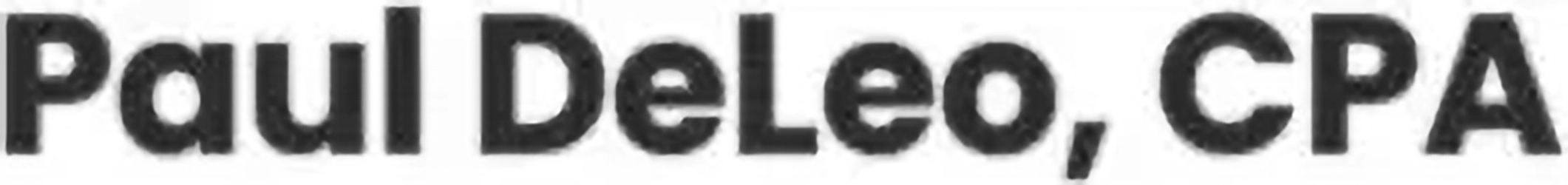 Paul F. DeLeo, CPA Logo