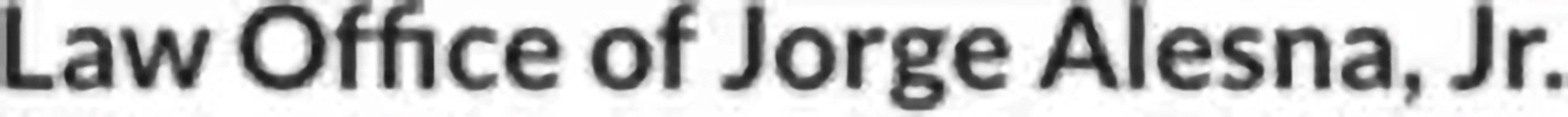 Law Office of Jorge Alesna, Jr. Logo