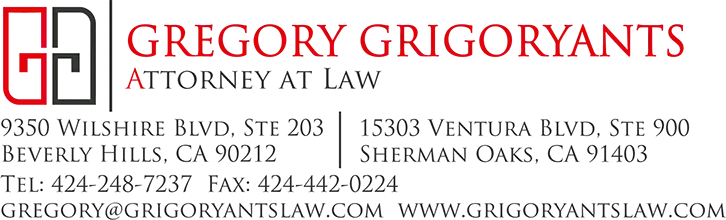 Gregory Grigoryants, Attorney at Law Logo