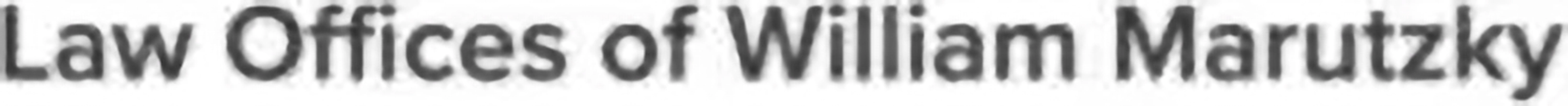 Law Office of William Marutzky Logo