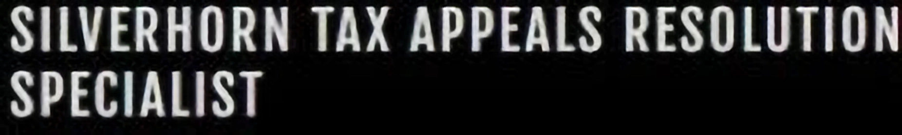 Silverhorn Tax Appeals Resolution Specialists, LLC Logo