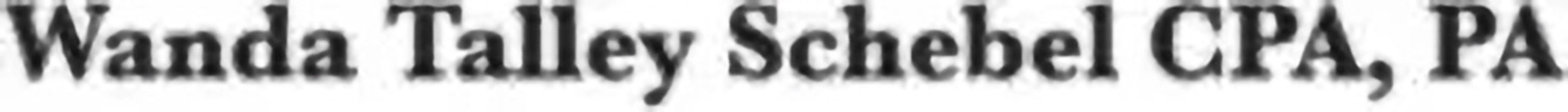 Wanda Talley Schebel CPA, PA Logo
