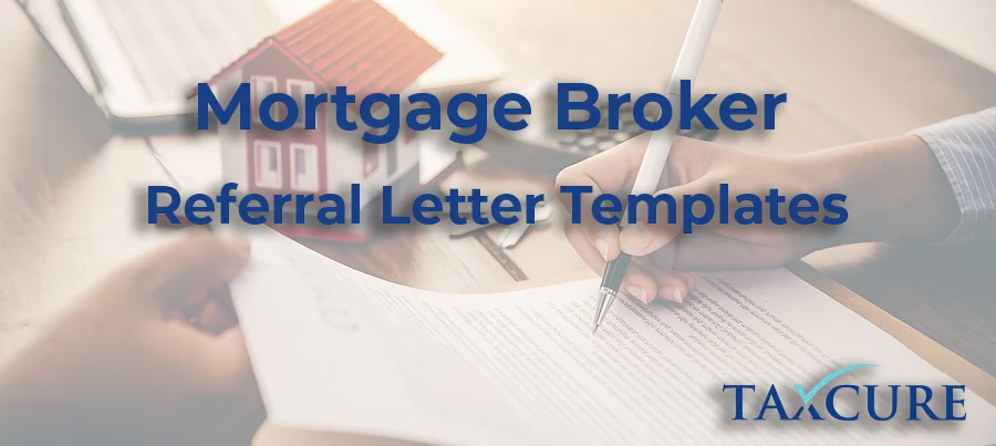 mortgage broker referral letter templates