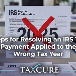 How to Correct Payments Made for the Wrong Tax Year