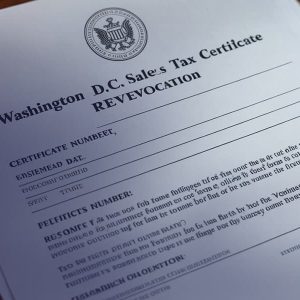 What to Expect If You Lose Your D.C. Sales Tax Permit